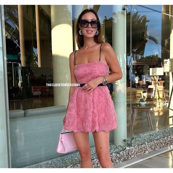 ZARA Textured Short Dress NWT - Picture 4 of 16